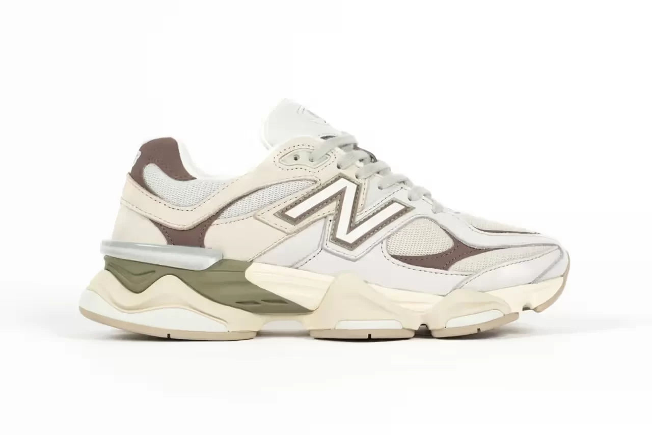 New Balance 9060 Gray Maroon Olive