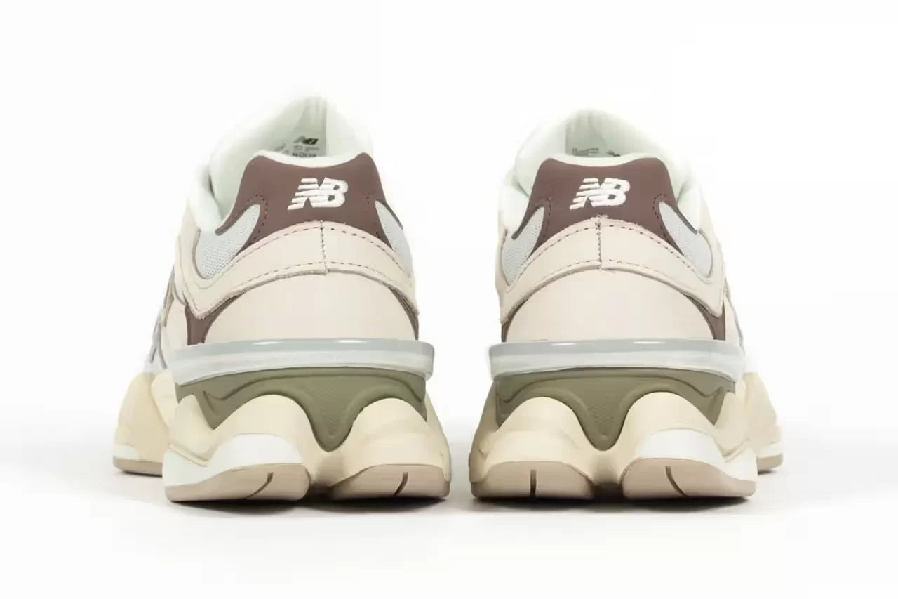 New Balance 9060 Gray Maroon Olive