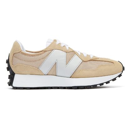 NEW BALANCE 327 WOMEN'S BEIGE / SILVER TRAINERS